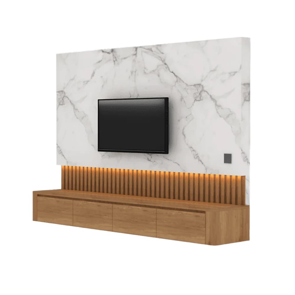 Feature Wall & TV Console Assembly